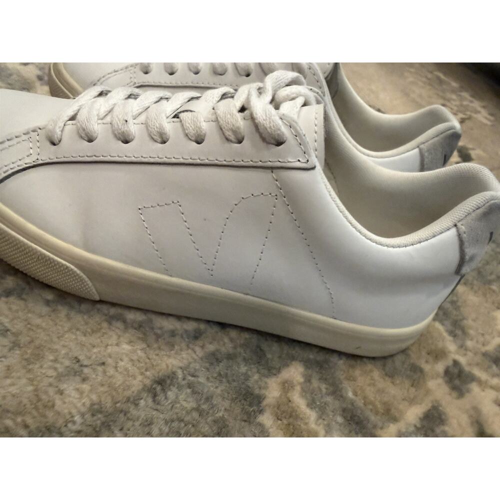 VEJA Low Esplar Leather Lace-Up Sneakers | White Great Condition Size 5 EUR 36 - Picture 9 of 16